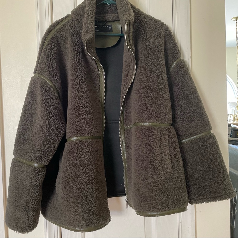 Asos Sherpa Zip-Up Teddy Jacket - Picture 4 of 4